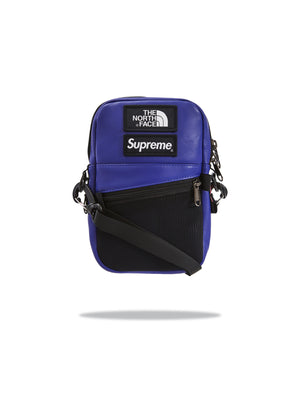 Supreme x TNF Shoulder Bag Leather Purple