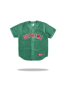 Supreme Corduroy Baseball Jersey Green